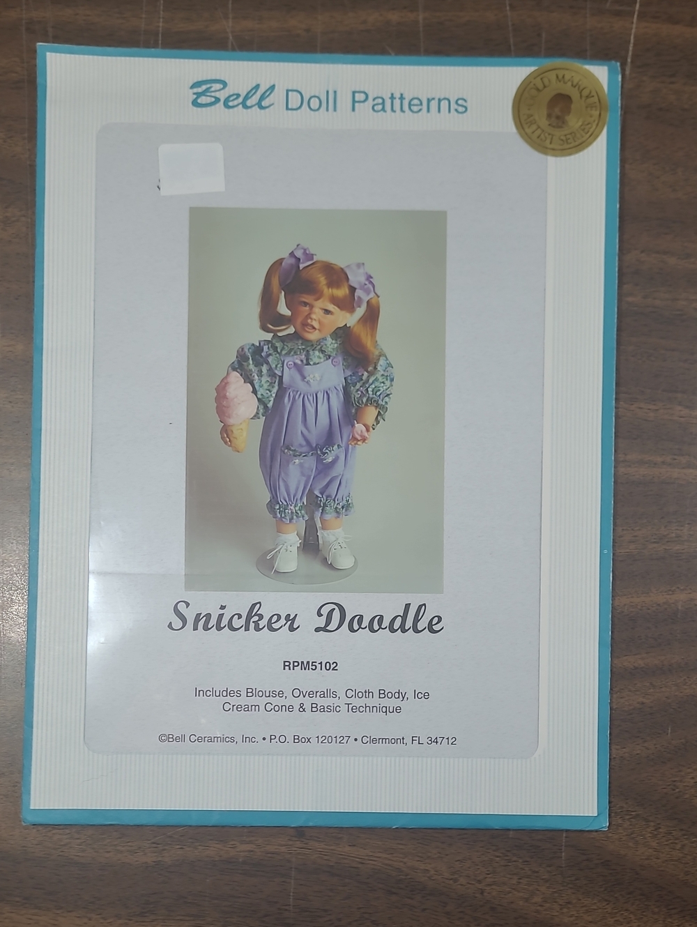Bell Snicker Doodle Kids Doll Pattern - Lavender Outfit #RPM5102